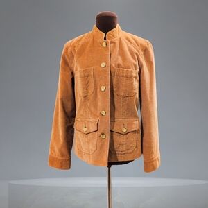 Sigrid Olsen Tan Jacket with Gold Buttons